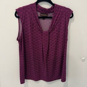 Dana Buchman Red Sleeveless Blouse